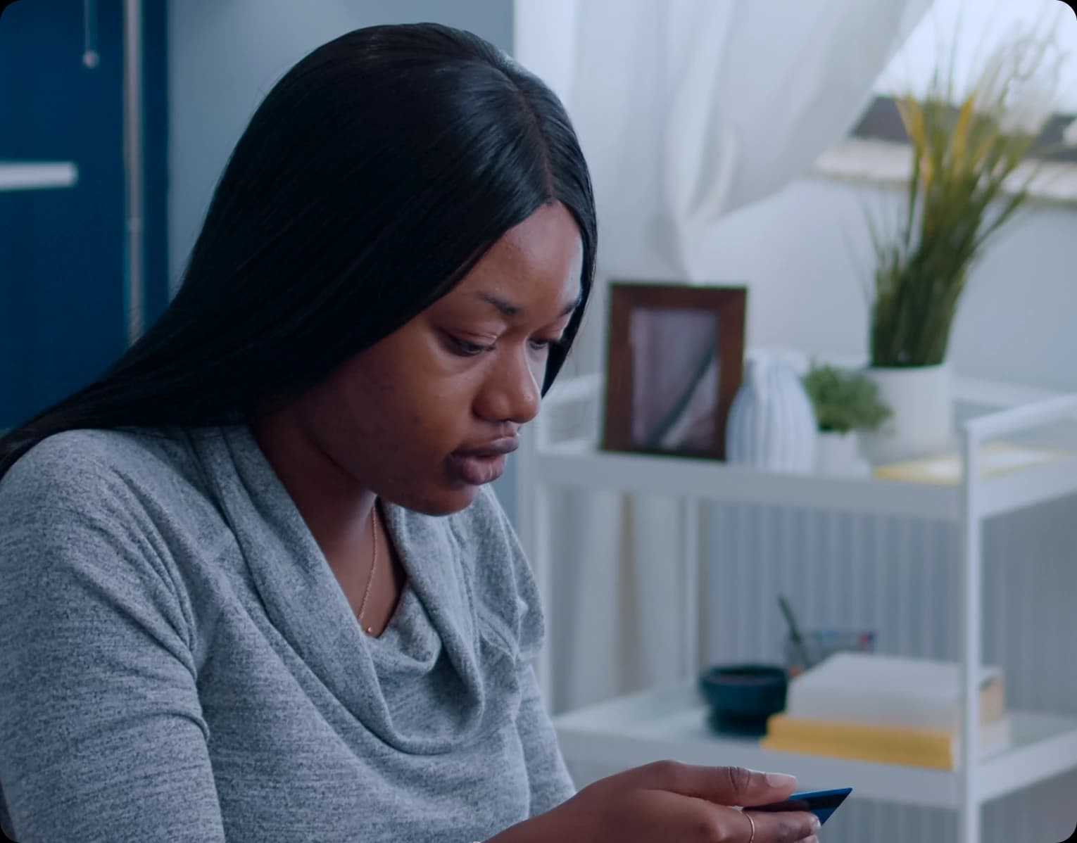 Person reviewing supplier payment details on a phone